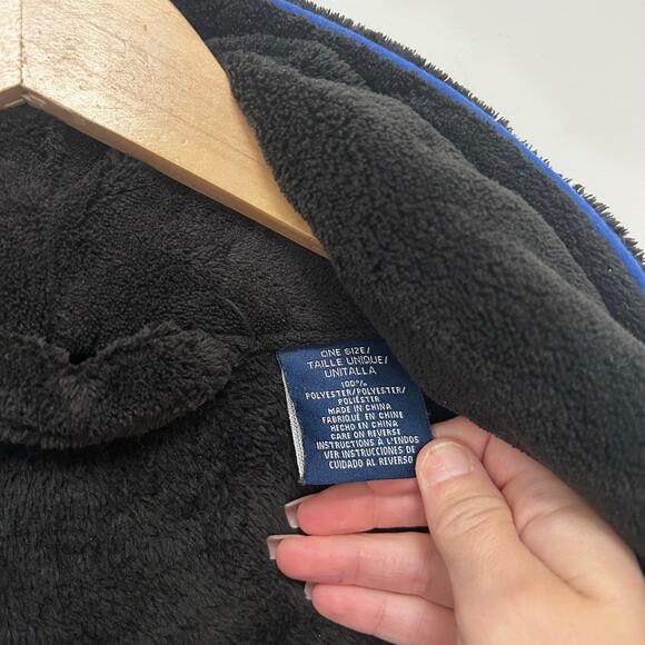 Polo Ralph Lauren Black Fuzzy Robe Mens OS - Picture 5 of 5